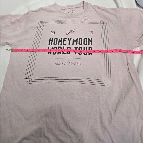 ARIANA GRANDE 2015 Honeymoon World Tour‎ short sleeve tee shirt RARE M - Picture 8 of 9